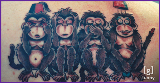 15 cool and creative monkey tattoos grease monkey guff 15 cool and creative monkey tattoos grease monkey guff