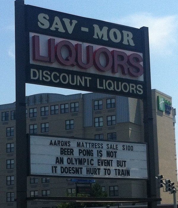 This Mcdonald S And Liquor Store Engaged In An Epic Billboard War