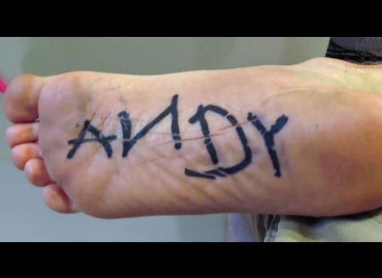 Bottom Of The Foot Tattoos That Only You And Your Shoes Know About Bar Code Memes